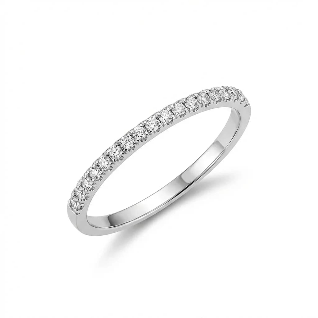 AI retouched gold ring - professional product image with clean background